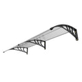 Window Door Awning 965x1987mm UPF50+ Polycarbonate UV Rain Protection