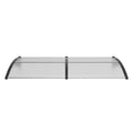 Window Door Awning 965x1987mm UPF50+ Polycarbonate UV Rain Protection