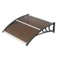 Polycarbonate Door Awning 40x40cm UPF50+ UV Rain Snow Protection
