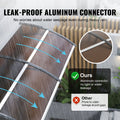 Polycarbonate Door Awning 40x40cm UPF50+ UV Rain Snow Protection
