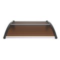 Polycarbonate Door Awning 40x40cm UPF50+ UV Rain Snow Protection