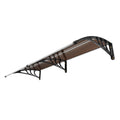 Door Window Awning 965x1987mm UPF50+ Polycarbonate Outdoor