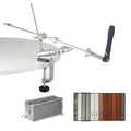 Knife Sharpener Kit 12 Whetstones 120-10000 Grit Fixed Angle System