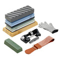 Whetstone Knife Sharpener Kit 2x Dual Grit 400/1000 3000/8000