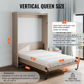 Murphy Bed Kit QUEEN Size Vertical Wall Bed Pneumatic Lever Hardware
