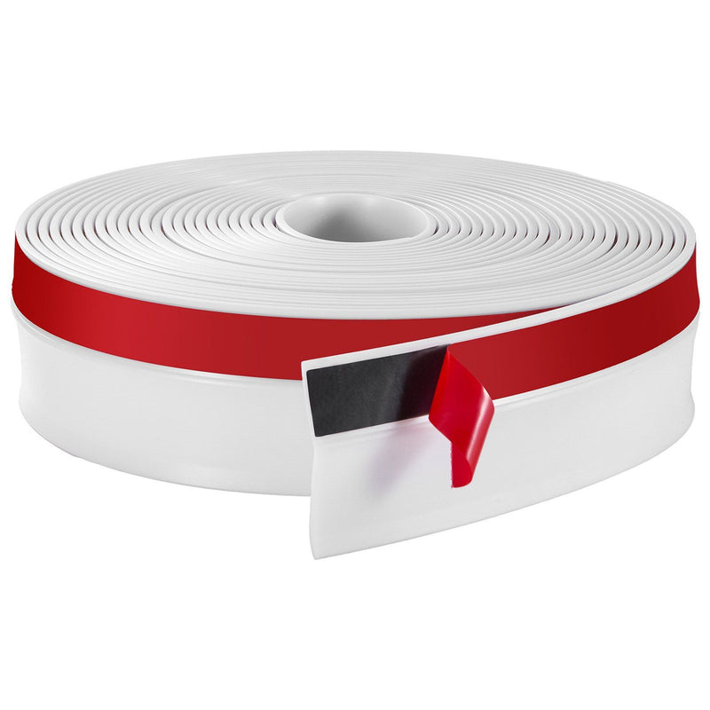 Garage Door Seal 34FT Top Side Weather Strip TPE White