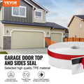 Garage Door Seal 34FT Top Side Weather Strip TPE White