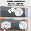 Garage Door Seal 34FT Top Side Weather Strip TPE White