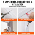 Garage Door Seal 34FT Top Side Weather Strip TPE White