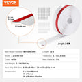 Garage Door Seal 34FT Top Side Weather Strip TPE White
