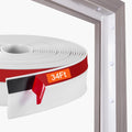 Garage Door Seal 34FT Top Side Weather Strip TPE White
