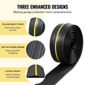 Garage Door Threshold Seal Strip 12ft Black PVC Weatherproof