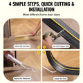Garage Door Threshold Seal 16.5FT Black PVC Weather Strip