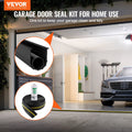 Garage Door Threshold Seal Kit 20ft U Shape O Ring Bottom Seal Black