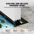 Garage Door Threshold Seal Kit 20ft U Shape O Ring Bottom Seal Black