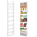 10-Tier Over Door Pantry Organiser Hanging Storage Rack Adjustable