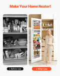 10-Tier Over Door Pantry Organiser Hanging Storage Rack Adjustable