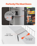 Over Door Pantry Organiser 6-Tier White Steel Spice Rack Storage