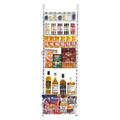Over Door Pantry Organiser 6-Tier White Steel Spice Rack Storage