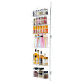 Over Door Pantry Organiser 6-Tier White Steel Spice Rack Storage