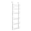 Over Door Pantry Organiser 6-Tier White Steel Spice Rack Storage