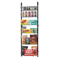 Over Door Pantry Organiser 6-Tier Steel Spice Rack Storage Black