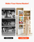 VEVOR 8-Tier Over Door Pantry Organizer Hanging Storage Rack Adjustable