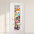 Over Door Pantry Organiser 9-Tier Heavy Duty Steel Spice Rack White