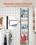 9-Tier Over Door Pantry Organizer Spice Rack Black Steel