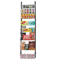 9-Tier Over Door Pantry Organizer Spice Rack Black Steel
