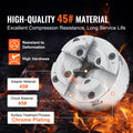 KP965 Lathe Chuck, 4-Jaw 96 mm Diameter, Metal Lathe Chuck Turning Machine Accessories with 5 Sets of Jaws, Self-centering Tool, for Precision Machining, Grinding Machines, Milling Machines