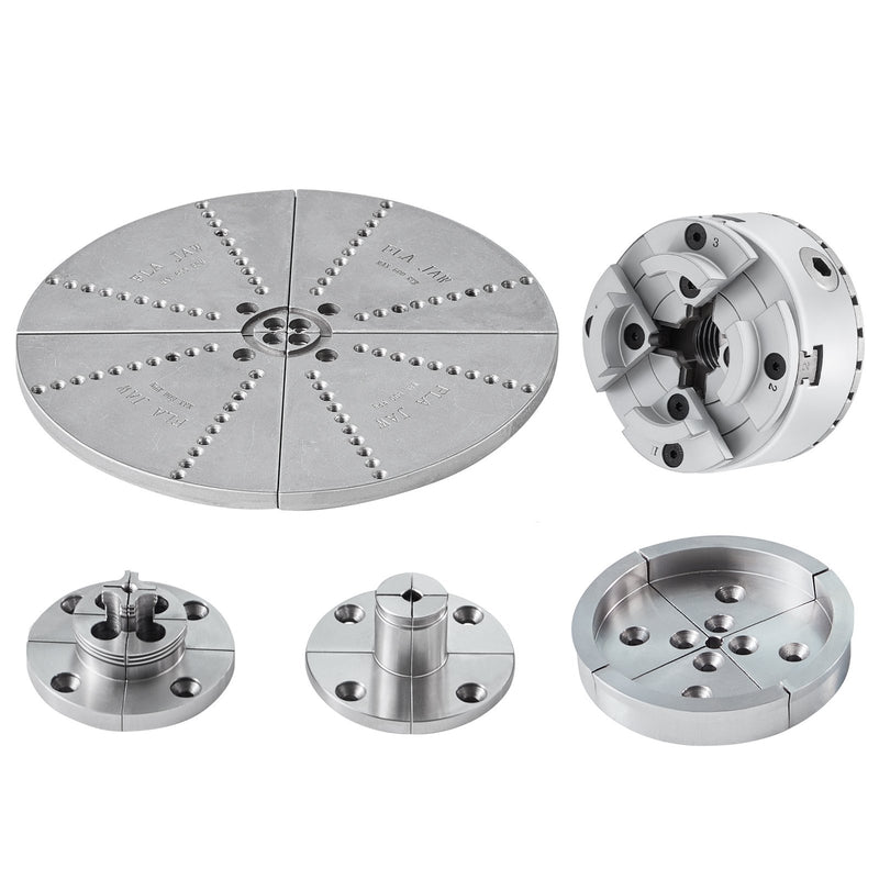 4-Jaw 96mm Lathe Chuck Metal Self-centering 5 Sets Jaws