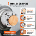 4-Jaw 96mm Lathe Chuck Metal Self-centering 5 Sets Jaws