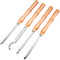 Wood Turning Tools 4 Piece Set Carbide Lathe Chisels Diamond Round