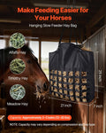 Hay Bag Horse 55x18.5x64cm 46x46mm Holes Nylon PVC Waterproof