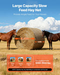 Slow Feeder Round Bale Hay Net 1.5m 44.45mm Holes Horse PE