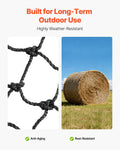 Slow Feeder Round Bale Hay Net 1.5m 44.45mm Holes Horse PE