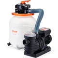 Sand Filter Pool Pump 10000L/H 285W 6-Way Valve Above Ground