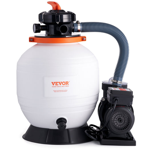Sand Filter Above Ground Pool Pump 450W 13000 L/H 6-Way
