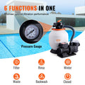 Sand Filter Above Ground Pool Pump 450W 13000 L/H 6-Way