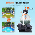 Sand Filter Pool Pump 850W 18000L/H 6-Way Valve Above Ground