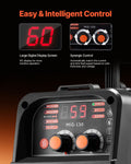 130Amp MIG Welder 3-in-1 Flux Core MIG/Stick/TIG IGBT Inverter