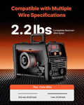 130Amp MIG Welder 3-in-1 Flux Core MIG/Stick/TIG IGBT Inverter