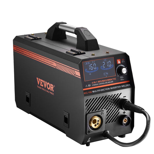 Devanti 160A MIG Welder 4-in-1 Gas/Flux/Stick/TIG IGBT Inverter
