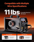 MIG Welder, 200A Synergic Mig Welding Machine, 4-in-1 Gas MIG/Flux Core MIG/Stick/Lift TIG Multi-Process Welder Machine with IGBT Inverter Technology and LCD Screen Display