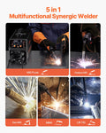 Pro MIG Welder 200Amp Pulse 5-in-1 Synergic IGBT Inverter LCD