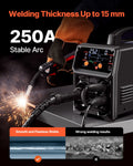 Devanti 250Amp MIG Welder 5-in-1 Synergic IGBT Inverter LCD