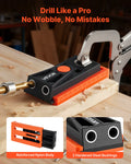 Pocket Hole Jig Kit 12.7-38.1mm Adjustable Woodworking with Drill Bit