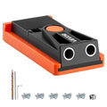 Pocket Hole Jig Kit 12.7-38.1mm Adjustable Woodworking with Drill Bit