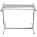 VEVOR 5 Bar Pool Towel Rack White Freestanding PVC Poolside Storage Organiser